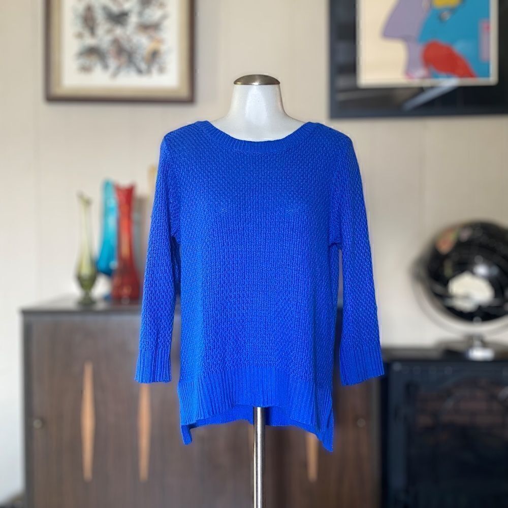 𝅺LRL Ralph Lauren lightweight 3/4 sleeve sweater size L